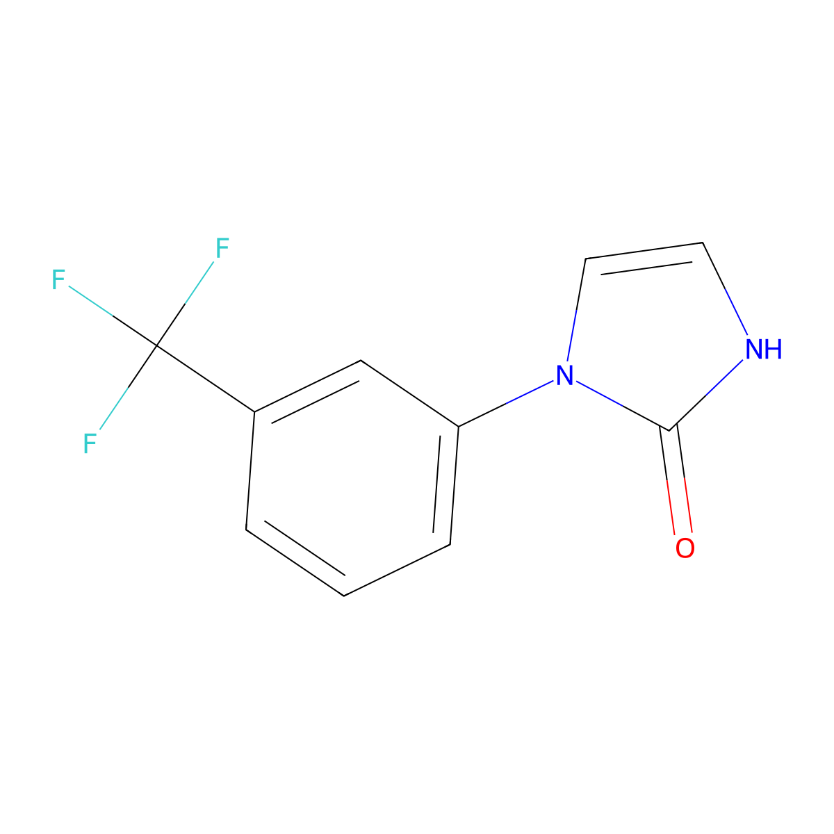 1-(3-(Trifluoromethyl)phenyl)-1,3-dihydro-2h-imidazol-2-one molecular structure, CAS 1526594-45-5