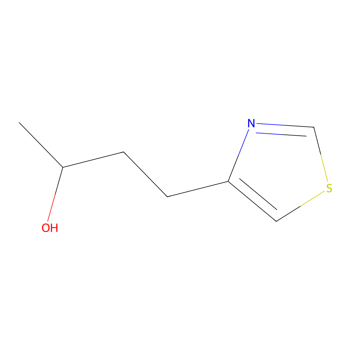 4-(Thiazol-4-yl)butan-2-ol molecular structure, CAS 1526633-94-2