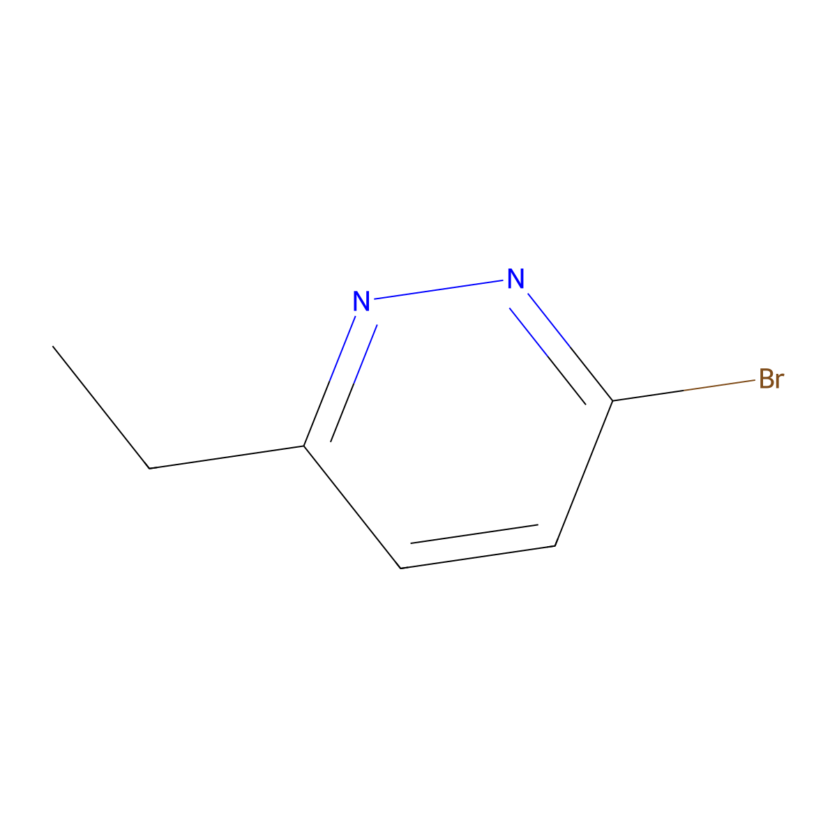 3-Bromo-6-ethylpyridazine molecular structure, CAS 152665-26-4