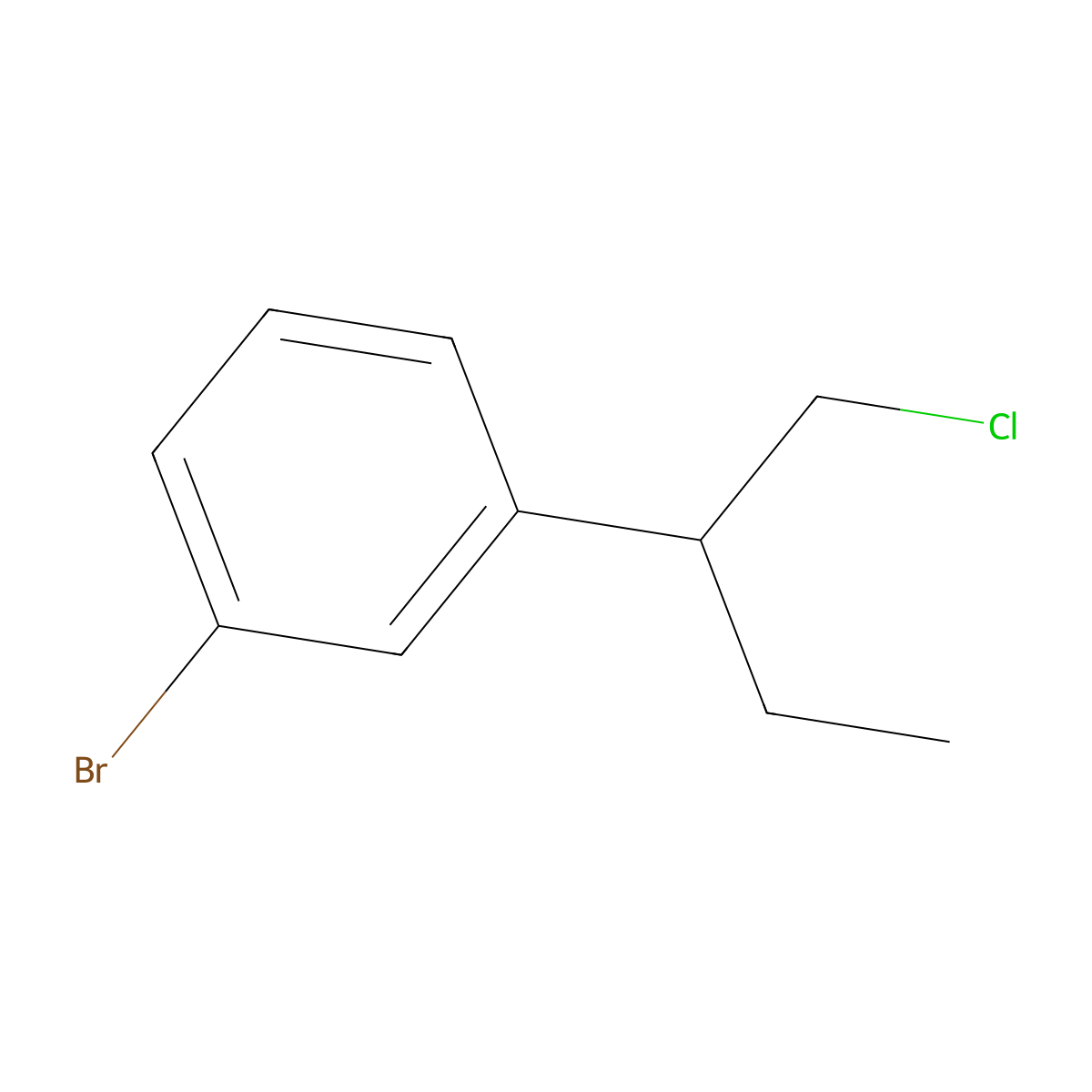 1-Bromo-3-(1-chlorobutan-2-yl)benzene molecular structure, CAS 1526652-33-4