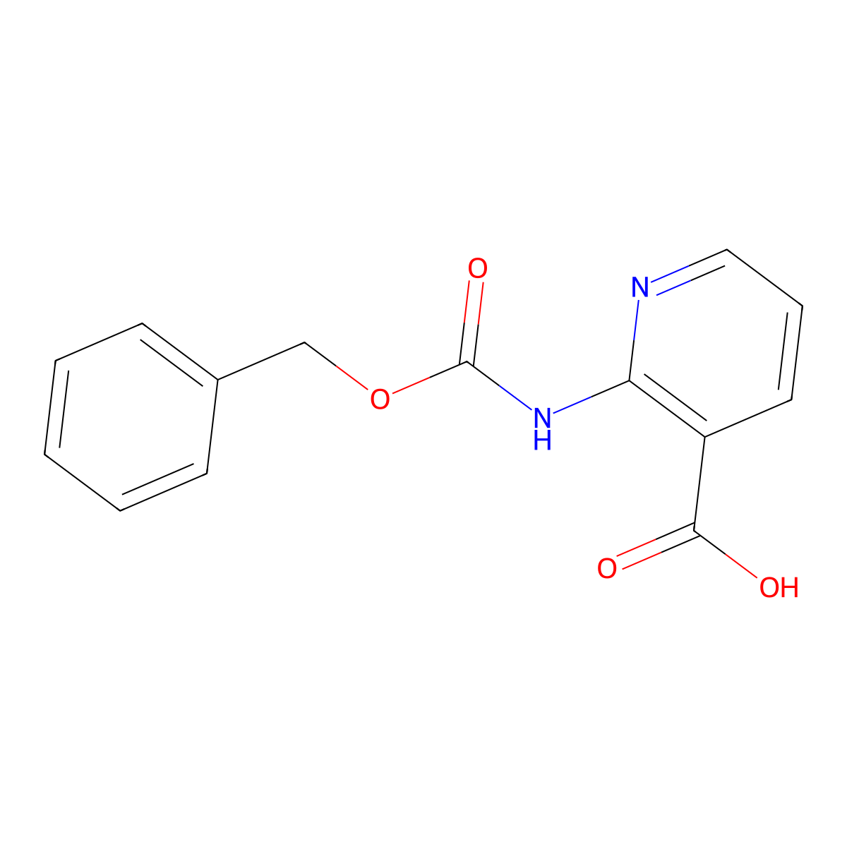 2-Benzyloxycarbonylamino-nicotinic acid molecular structure, CAS 152666-98-3