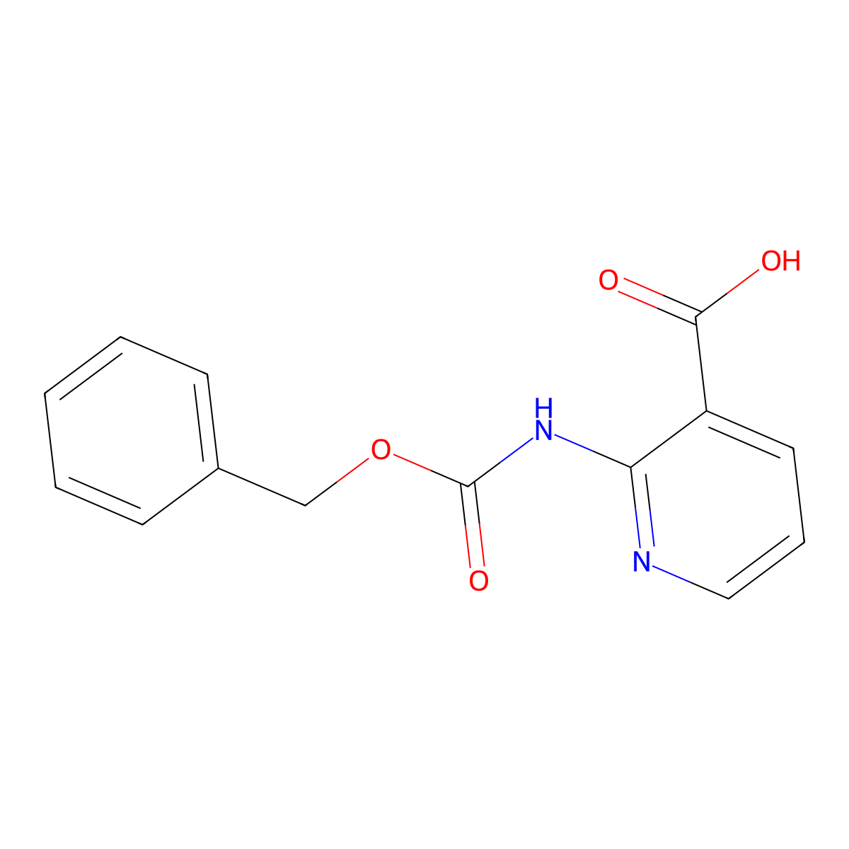 2-Benzyloxycarbonylamino-nicotinic acid molecular structure, CAS 152666-98-3