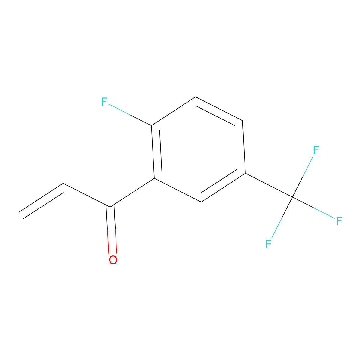 1-[2-Fluoro-5-(trifluoromethyl)phenyl]prop-2-en-1-one molecular structure, CAS 1526694-12-1