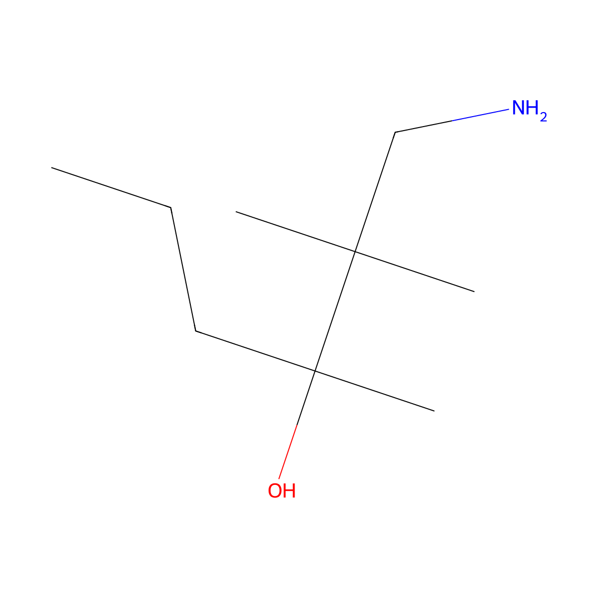 1-Amino-2,2,3-trimethylhexan-3-OL molecular structure, CAS 1526702-80-6