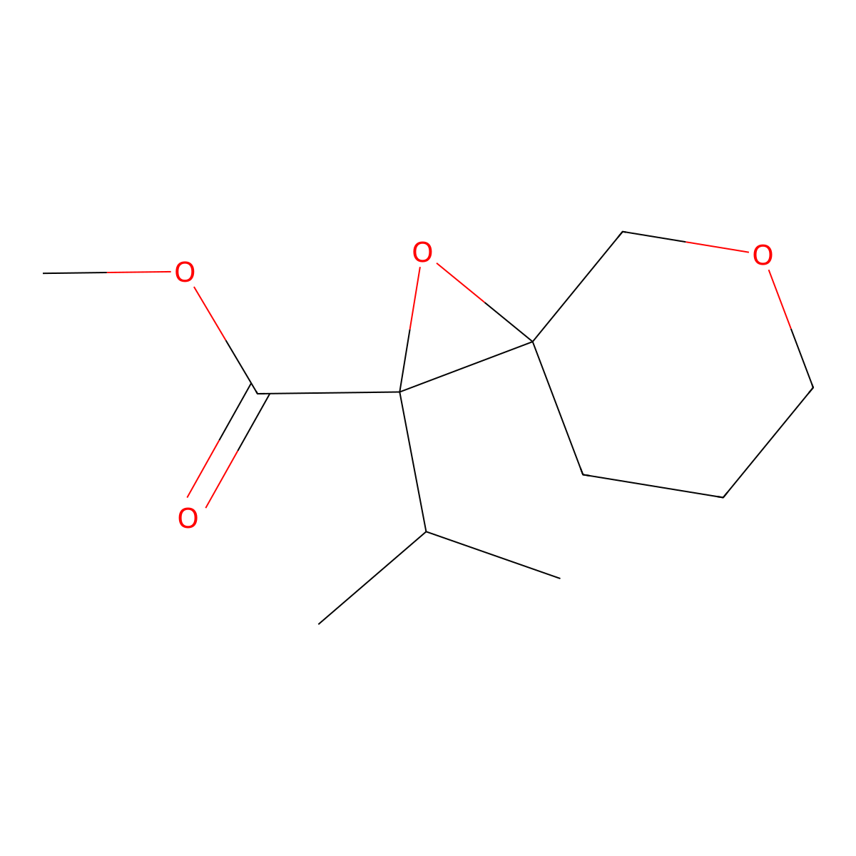 Methyl 2-(propan-2-YL)-1,5-dioxaspiro[2.5]octane-2-carboxylate molecular structure, CAS 1526761-59-0