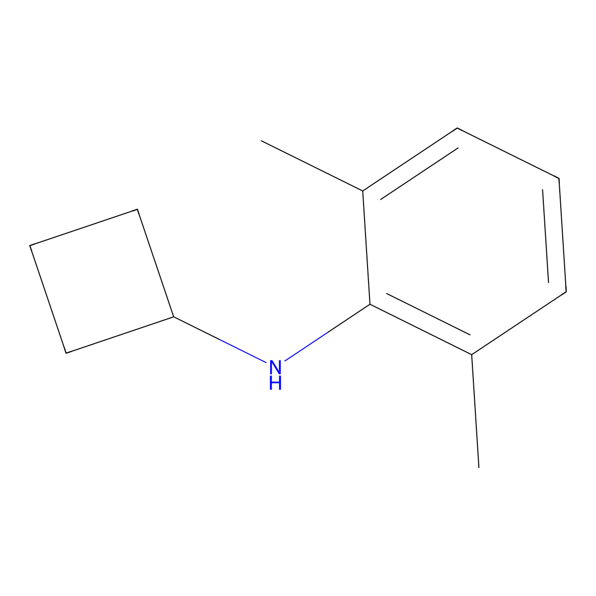 N-Cyclobutyl-2,6-dimethylaniline molecular structure, CAS 1526789-32-1
