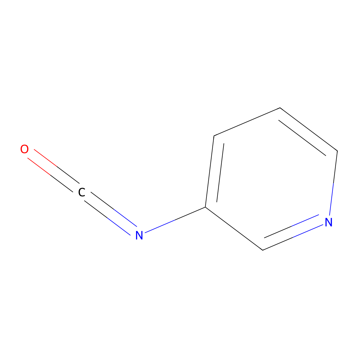 3-Isocyanatopyridine molecular structure, CAS 15268-31-2