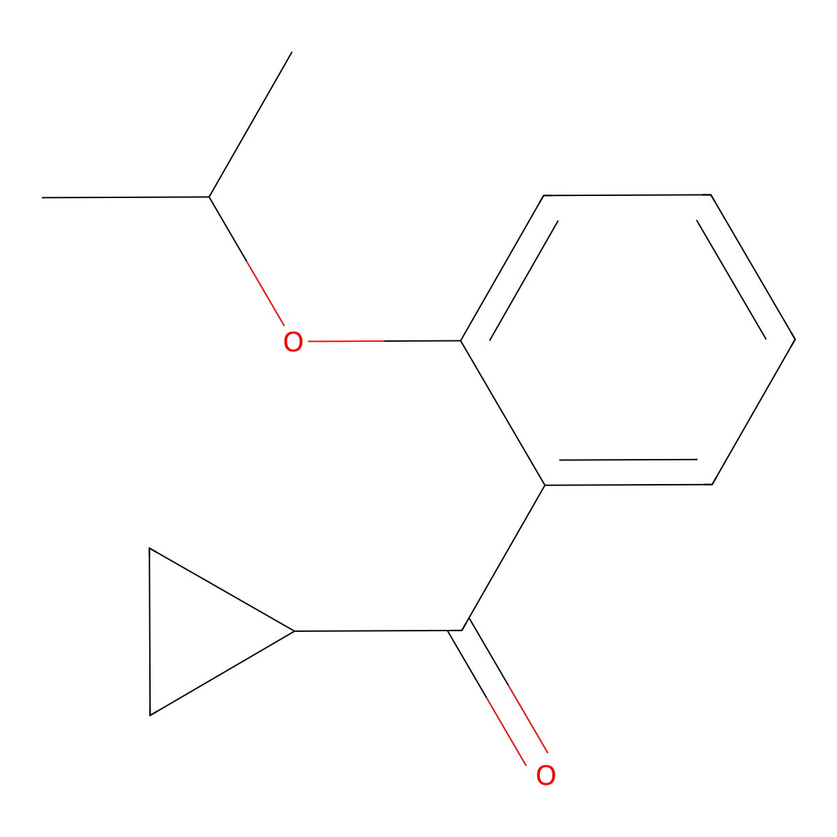 Cyclopropyl[2-(1-methylethoxy)phenyl]methanone molecular structure, CAS 1526802-06-1