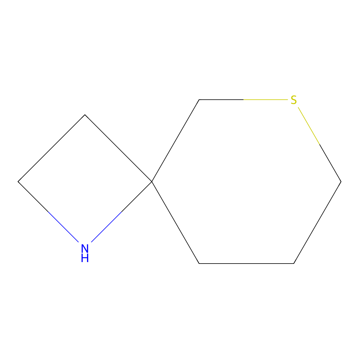 6-Thia-1-azaspiro[3.5]nonane molecular structure, CAS 1526814-54-9