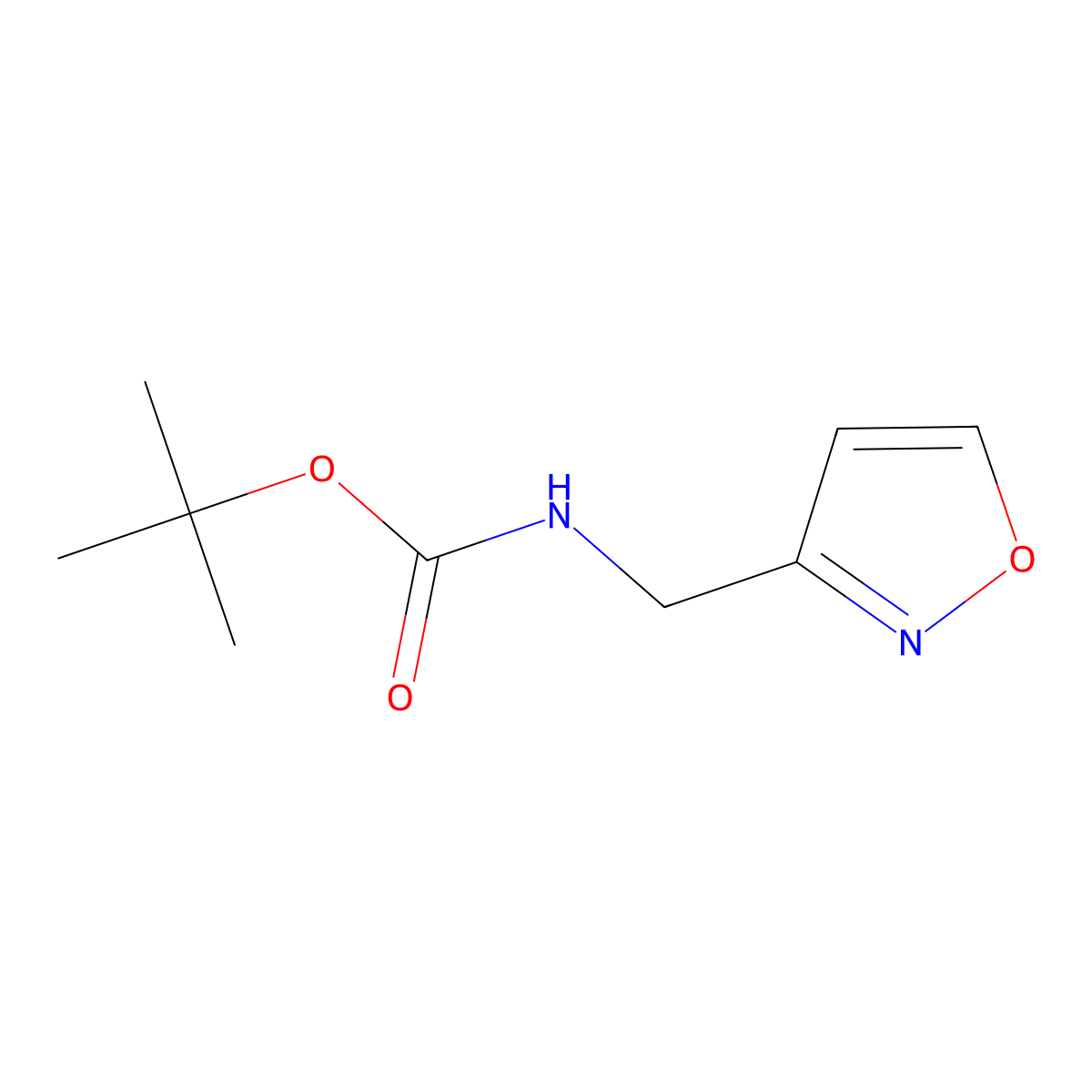 tert-Butyl (isoxazol-3-ylmethyl)carbamate molecular structure, CAS 1526819-98-6
