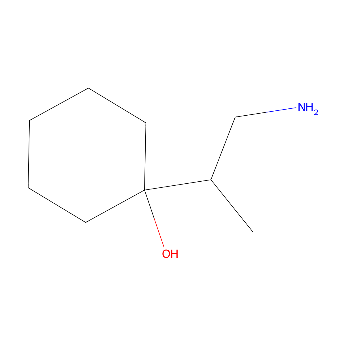 1-(1-Aminopropan-2-yl)cyclohexan-1-ol molecular structure, CAS 1526825-75-1