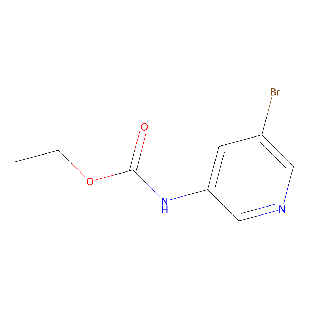 Ethyl (5-bromopyridin-3-yl)carbamate molecular structure, CAS 152684-24-7