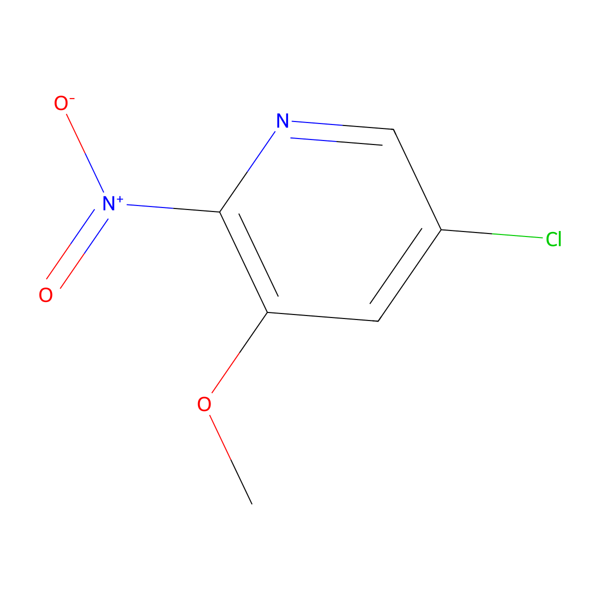 5-Chloro-3-methoxy-2-nitropyridine molecular structure, CAS 152684-28-1