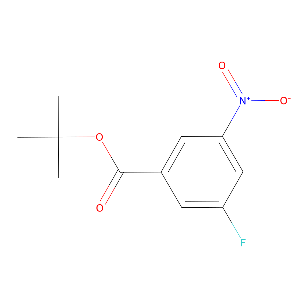 Tert-butyl3-fluoro-5-nitrobenzoate molecular structure, CAS 1526845-04-4