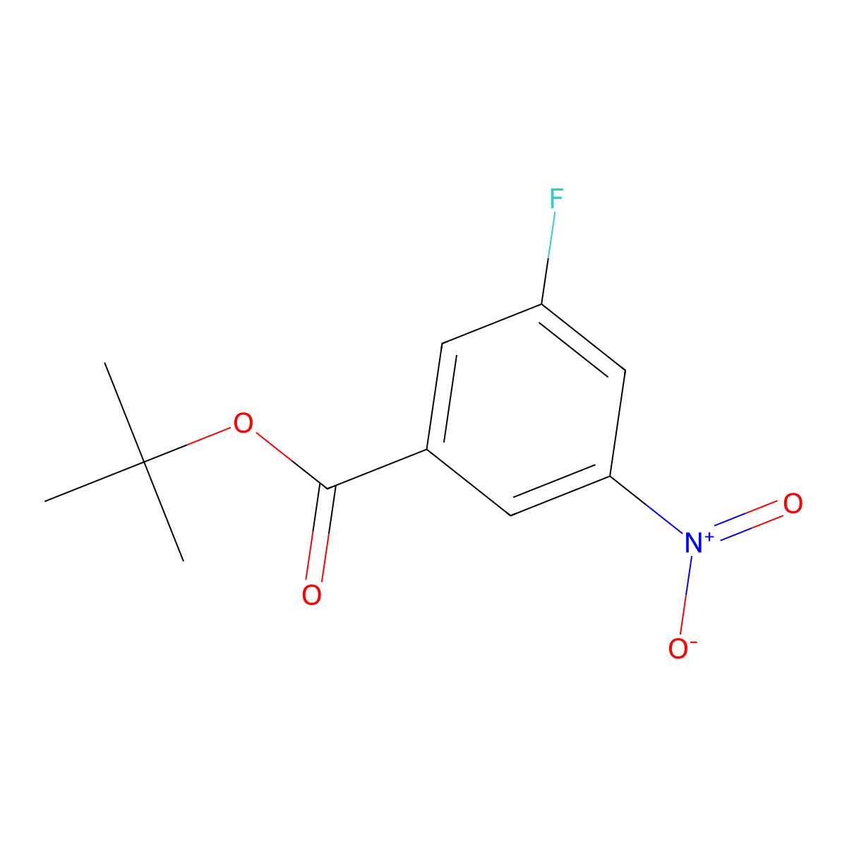 Tert-butyl3-fluoro-5-nitrobenzoate molecular structure, CAS 1526845-04-4