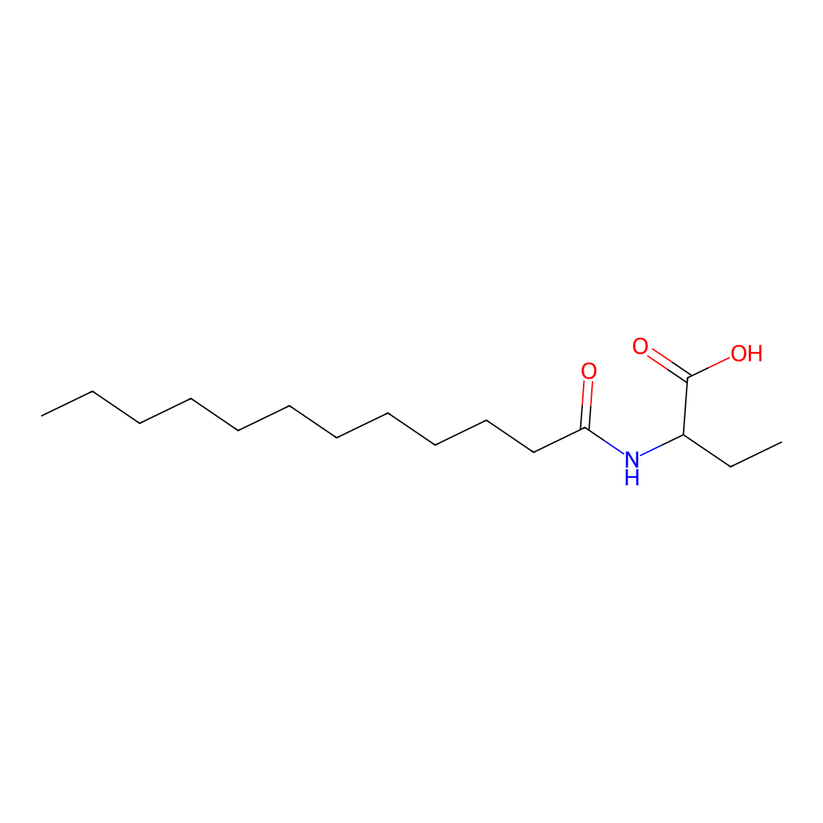 2-(dodecanoylamino)butanoic Acid molecular structure, CAS 152697-44-4