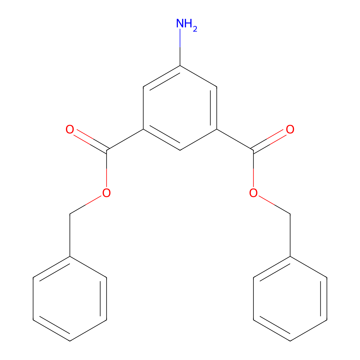 Dibenzyl 5-aminoisophthalate molecular structure, CAS 152699-63-3