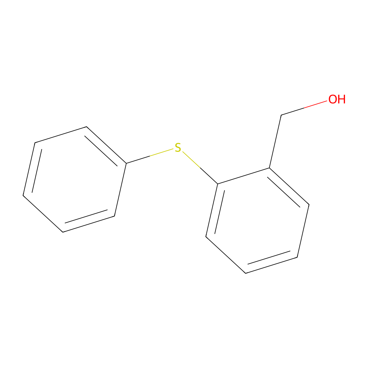 [2-(Phenylsulfanyl)phenyl]methanol molecular structure, CAS 1527-14-6