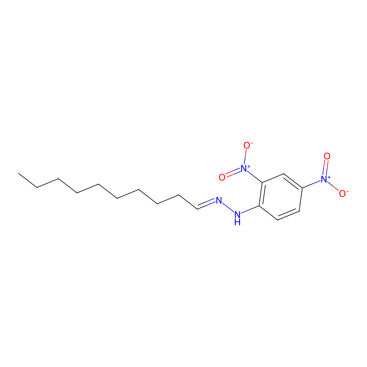 N-[(E)-decylideneamino]-2,4-dinitroaniline molecular structure, CAS 1527-95-3