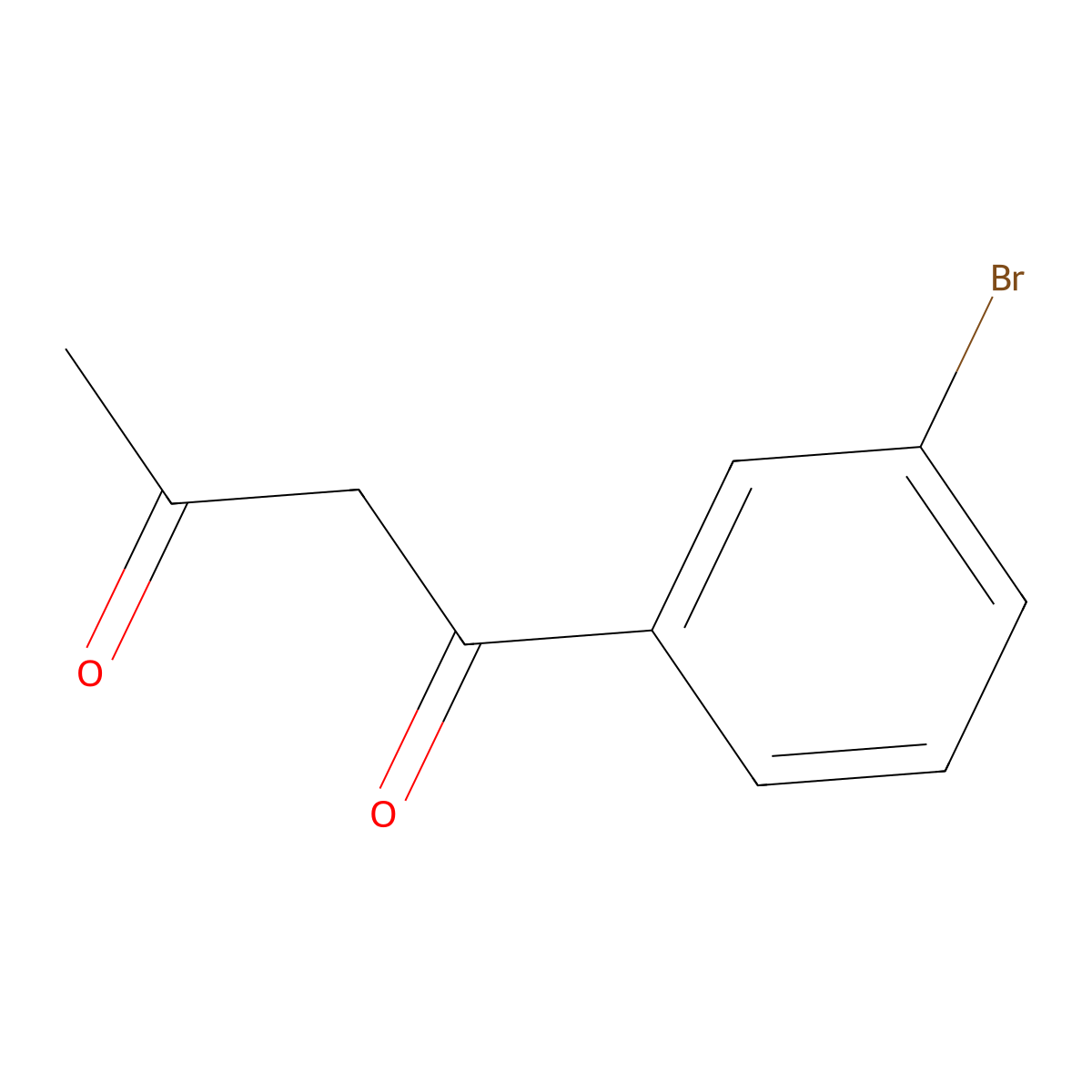 1-(3-Bromophenyl)butane-1,3-dione molecular structure, CAS 152706-83-7