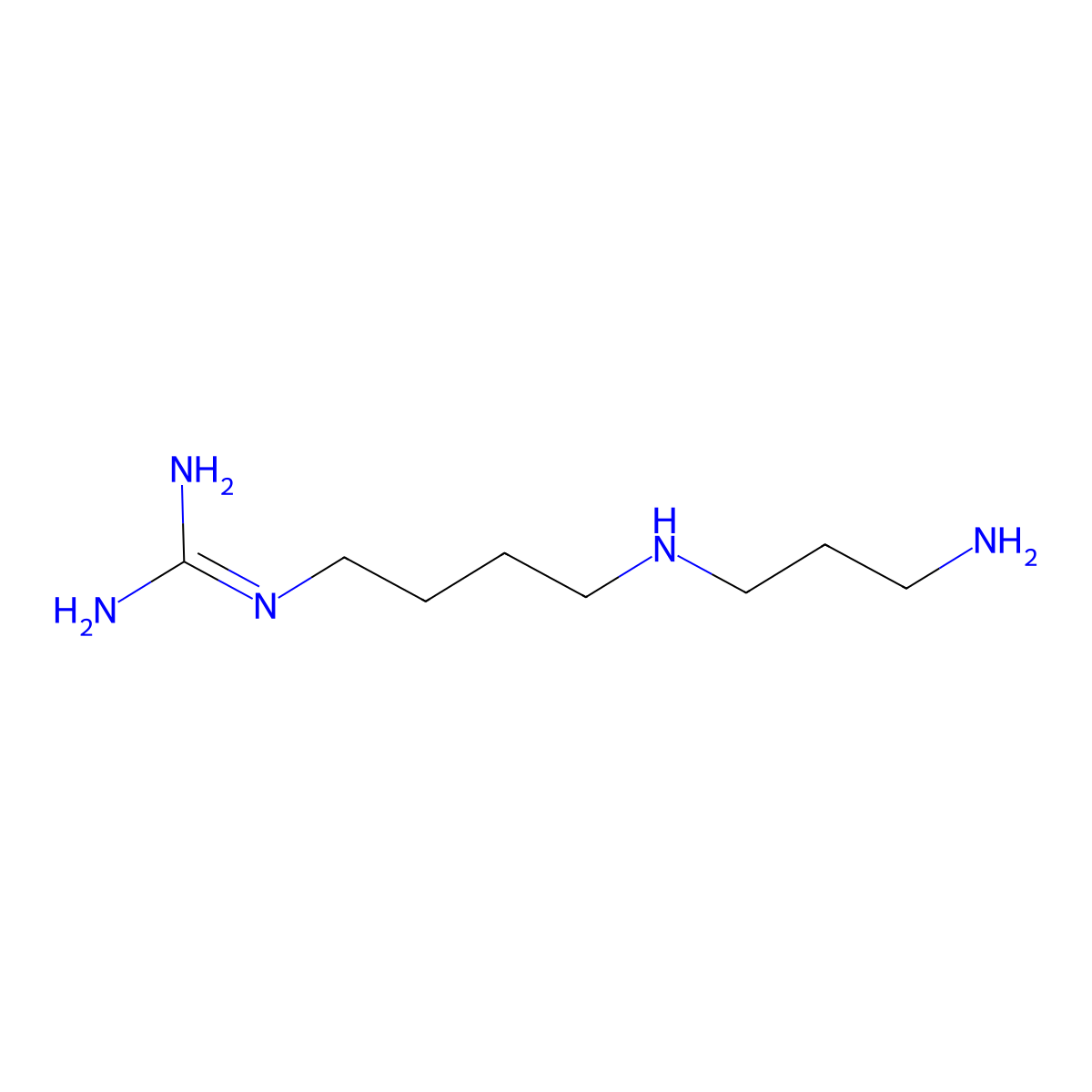 1-(4-((3-Aminopropyl)amino)butyl)guanidine molecular structure, CAS 15271-46-2