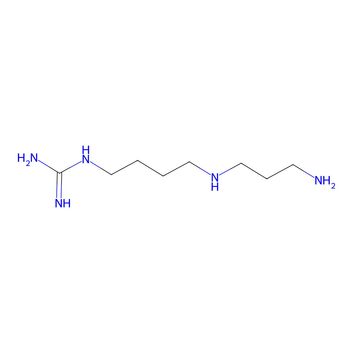 1-(4-((3-Aminopropyl)amino)butyl)guanidine molecular structure, CAS 15271-46-2