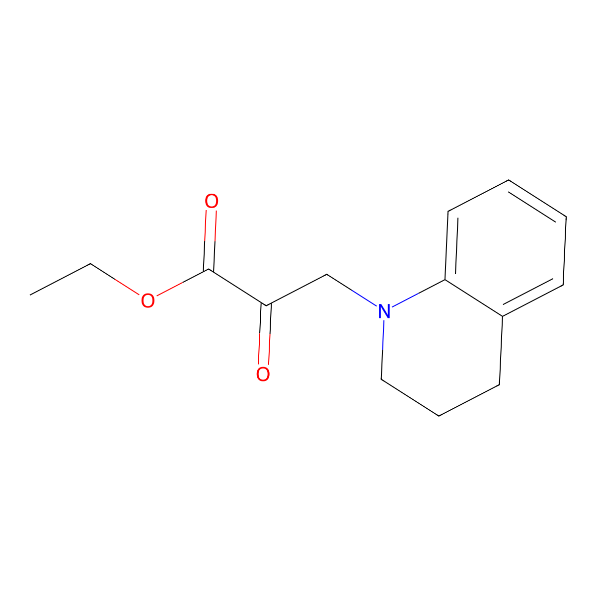 ethyl 3-(3,4-dihydroquinolin-1(2H)-yl)-2-oxopropanoate molecular structure, CAS 152712-44-2