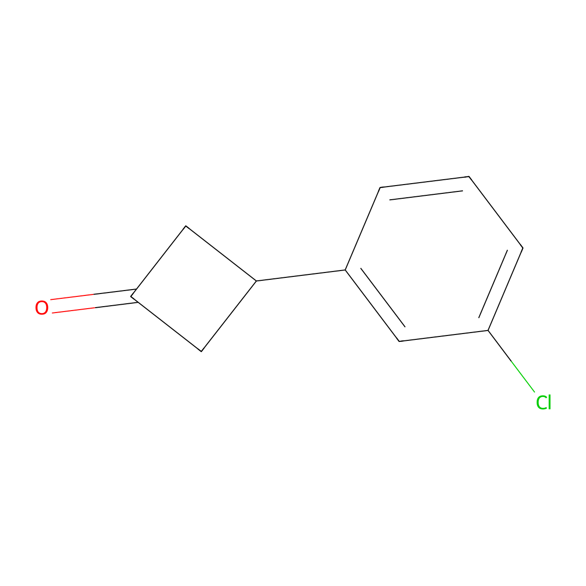 3-(3-Chlorophenyl)cyclobutan-1-one molecular structure, CAS 152714-08-4