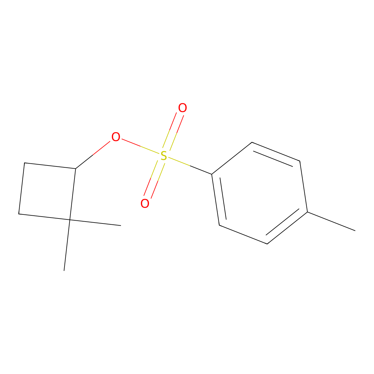 2,2-Dimethylcyclobutyl 4-methylbenzene-1-sulfonate molecular structure, CAS 152714-19-7