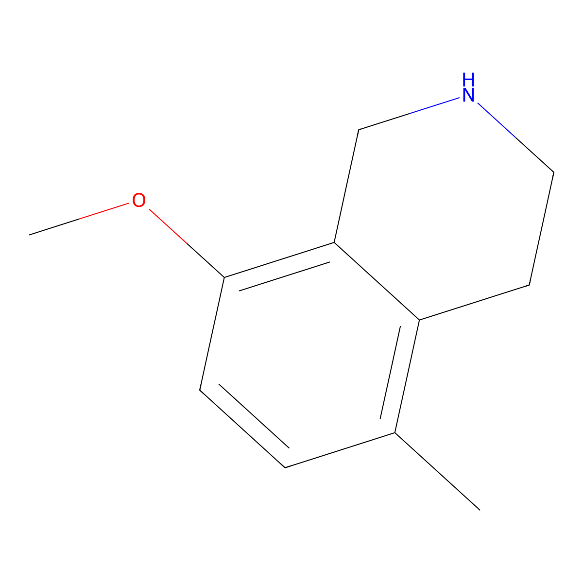 8-Methoxy-5-methyl-1,2,3,4-tetrahydroisoquinoline molecular structure, CAS 152722-50-4