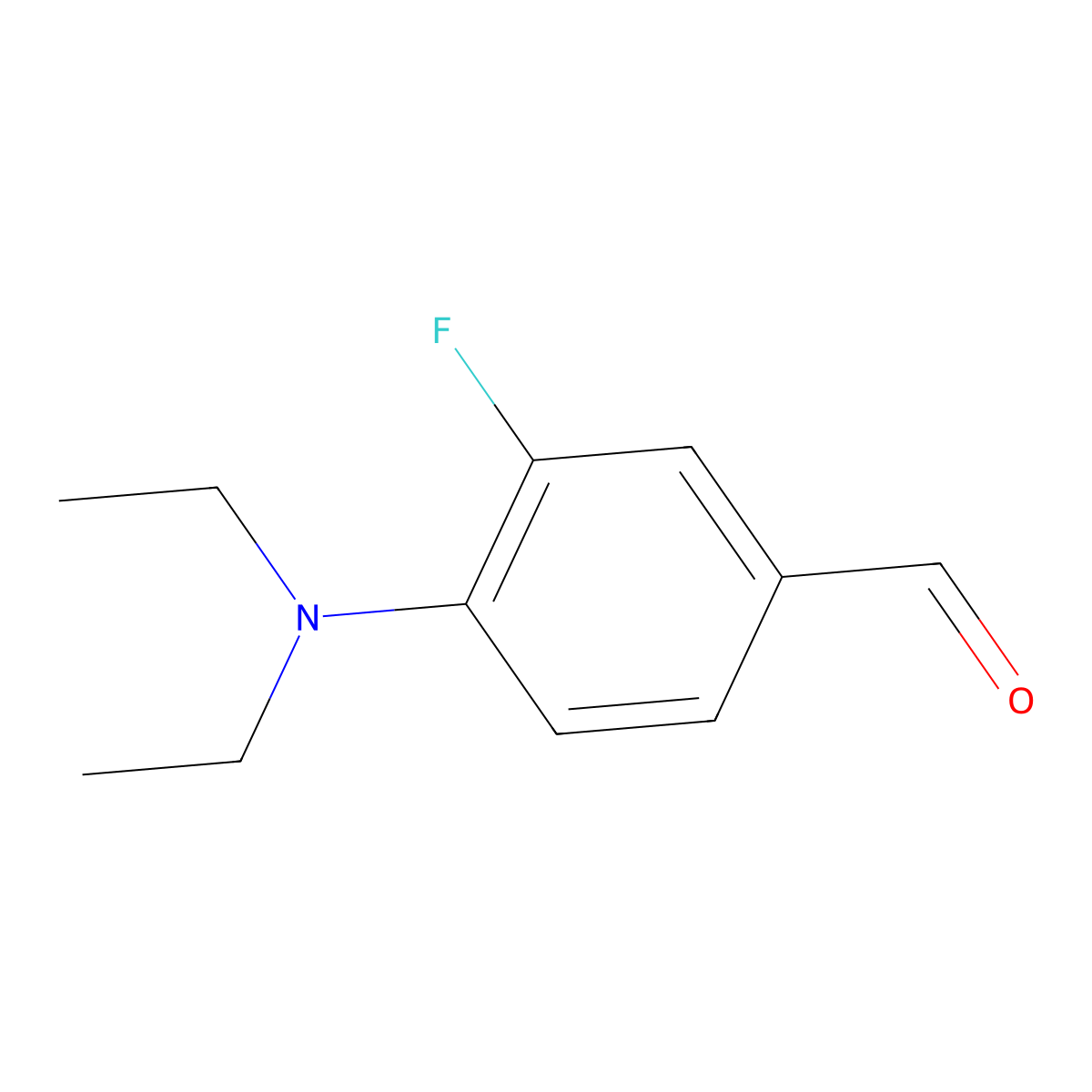 4-(Diethylamino)-3-fluorobenzaldehyde molecular structure, CAS 152725-10-5