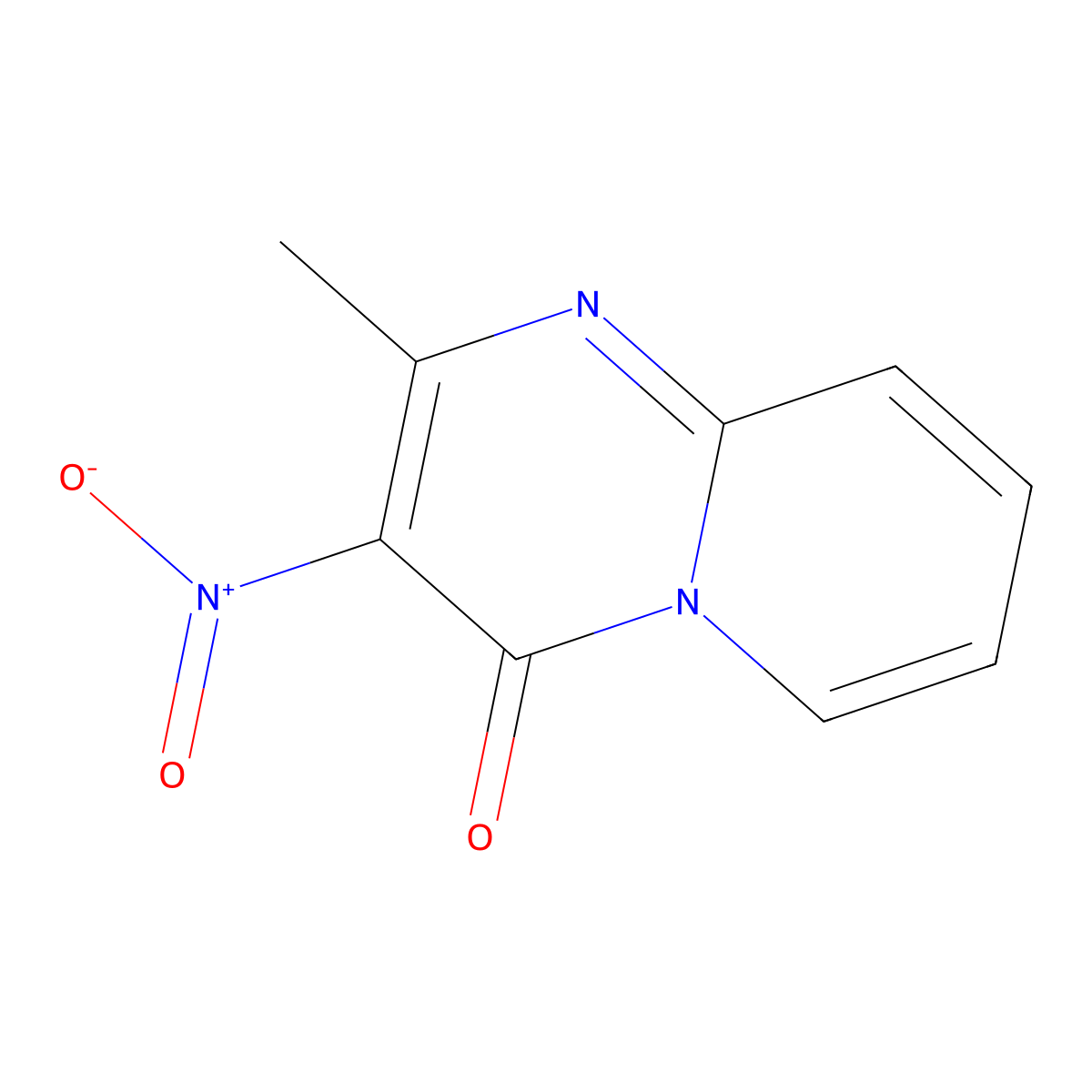 2-methyl-3-nitro-4H-pyrido[1,2-a]pyrimidin-4-one molecular structure, CAS 152734-40-2
