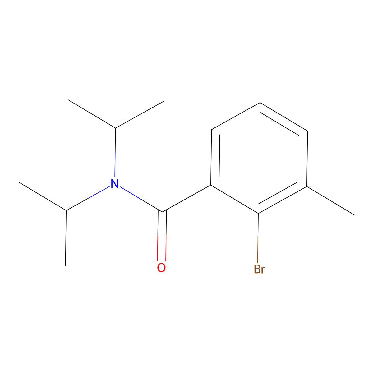 2-Bromo-3-methyl-N,N-bis(1-methylethyl)benzamide molecular structure, CAS 1527479-95-3