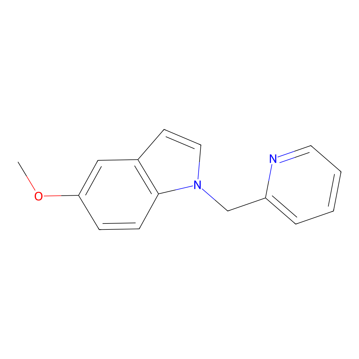 5-Methoxy-1-(pyridin-2-ylmethyl)-1H-indole molecular structure, CAS 1527481-79-3