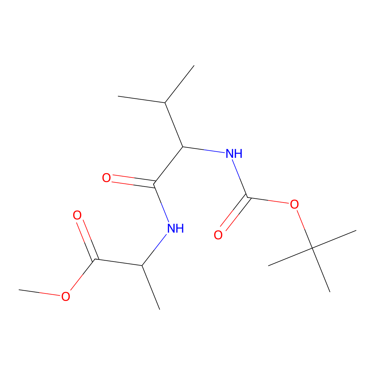 BOC-Val-Ala-OMe molecular structure, CAS 15275-65-7
