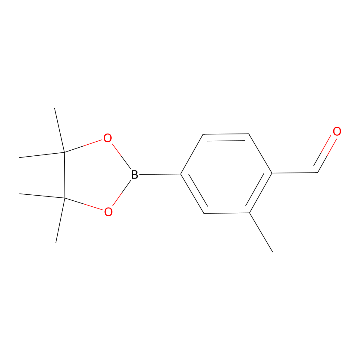 2-Methyl-4-(4,4,5,5-tetramethyl-1,3,2-dioxaborolan-2-yl)benzaldehyde molecular structure, CAS 1527505-56-1