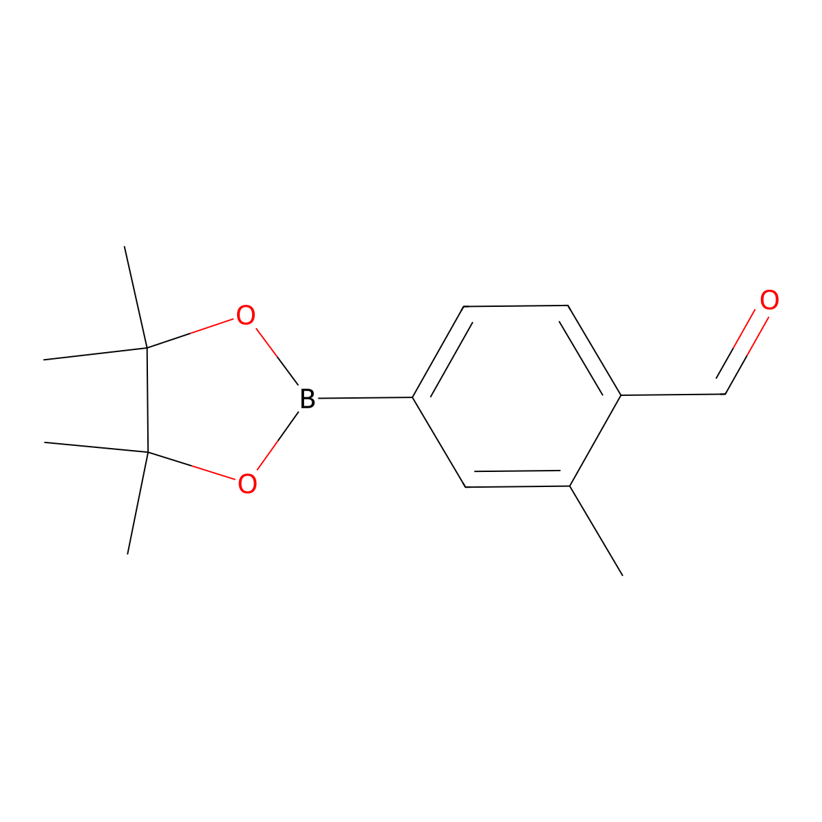 2-Methyl-4-(4,4,5,5-tetramethyl-1,3,2-dioxaborolan-2-yl)benzaldehyde molecular structure, CAS 1527505-56-1