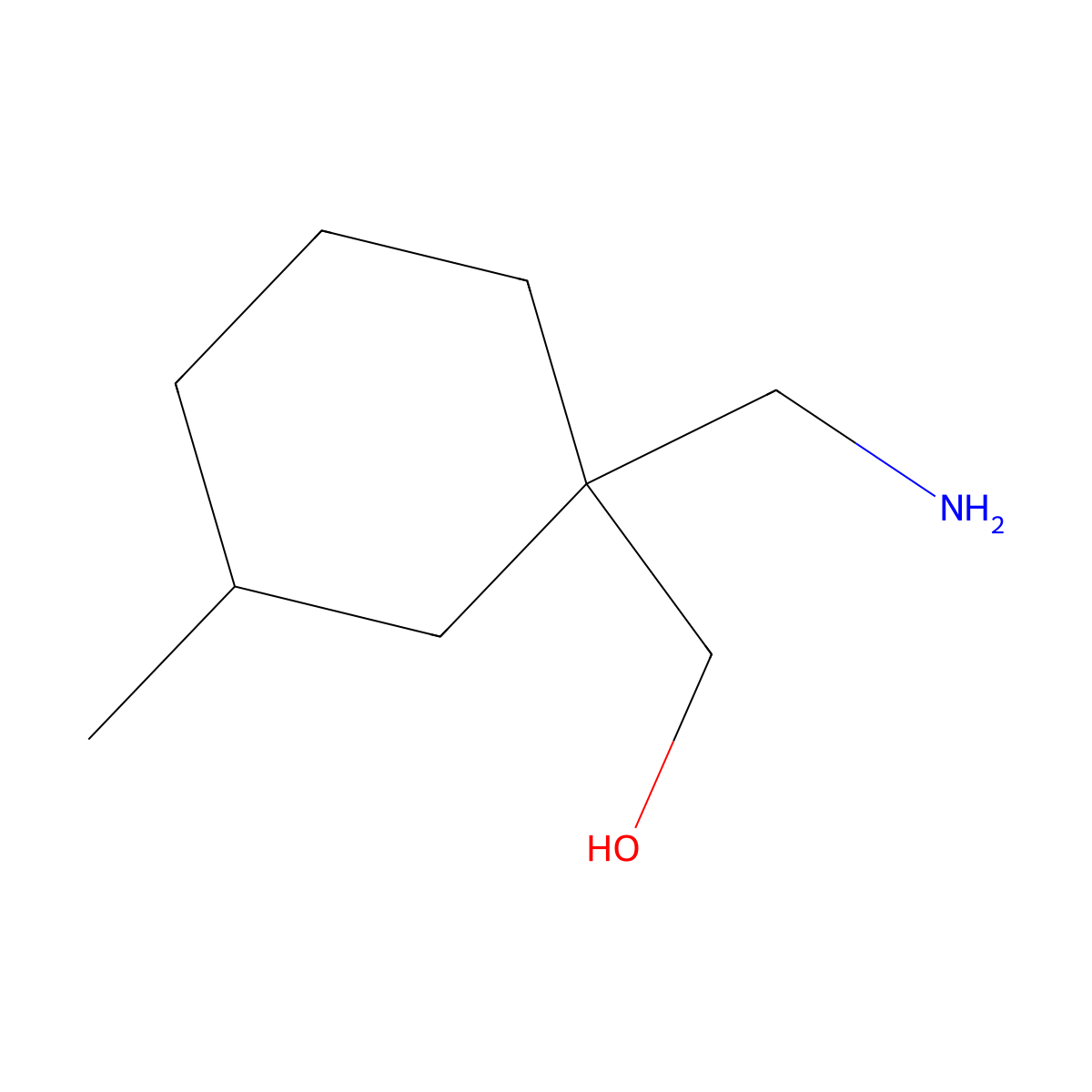 [1-(Aminomethyl)-3-methylcyclohexyl]methanol molecular structure, CAS 1527507-64-7