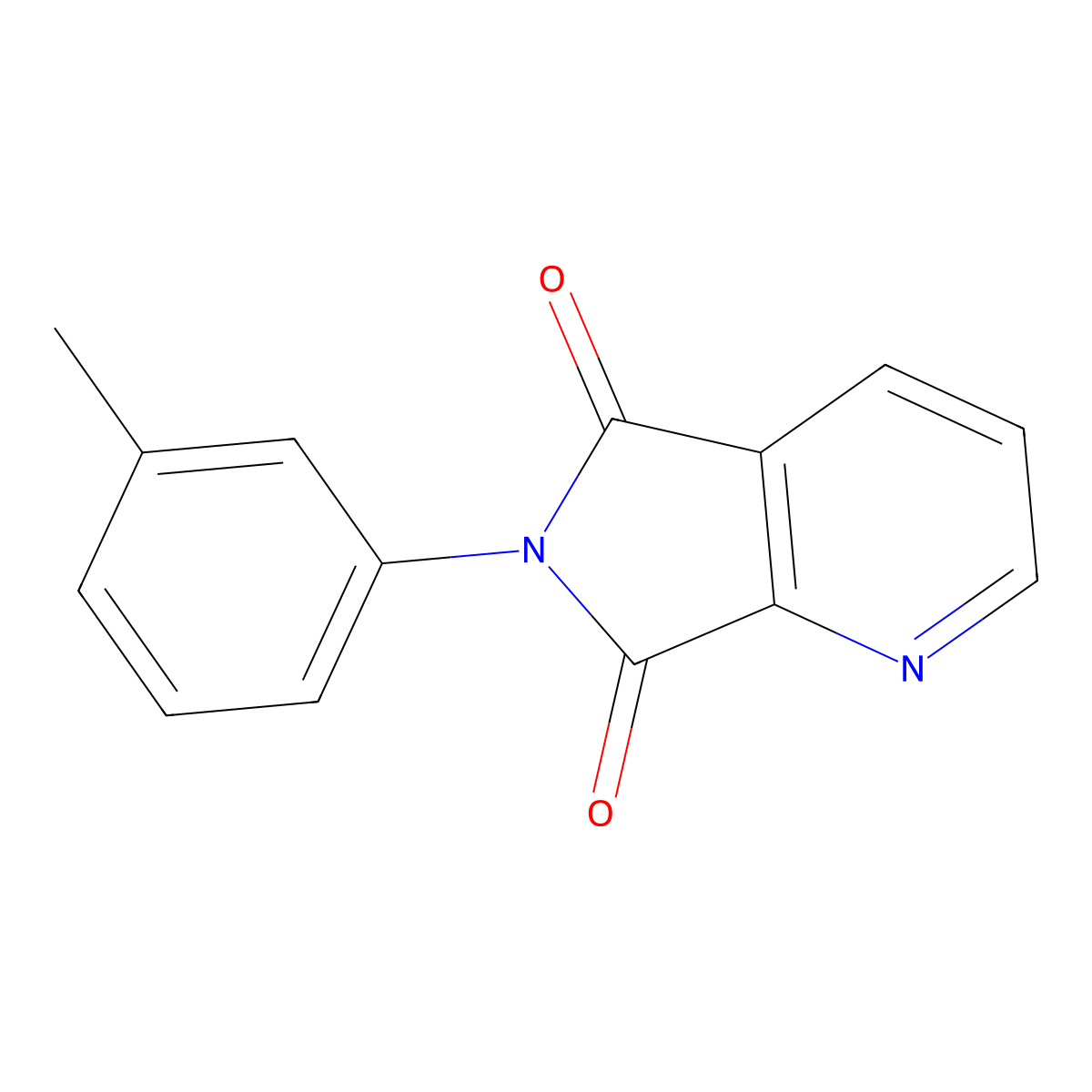 6-(3-methylphenyl)-5H-pyrrolo[3,4-b]pyridine-5,7(6H)-dione molecular structure, CAS 152751-77-4
