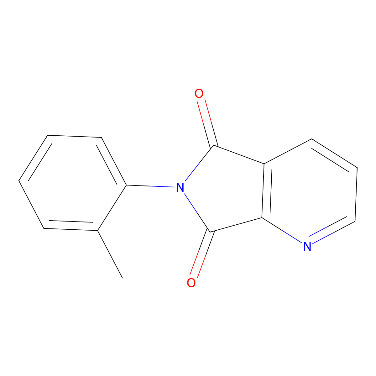 6-(2-methylphenyl)-5H-pyrrolo[3,4-b]pyridine-5,7(6H)-dione molecular structure, CAS 152751-78-5