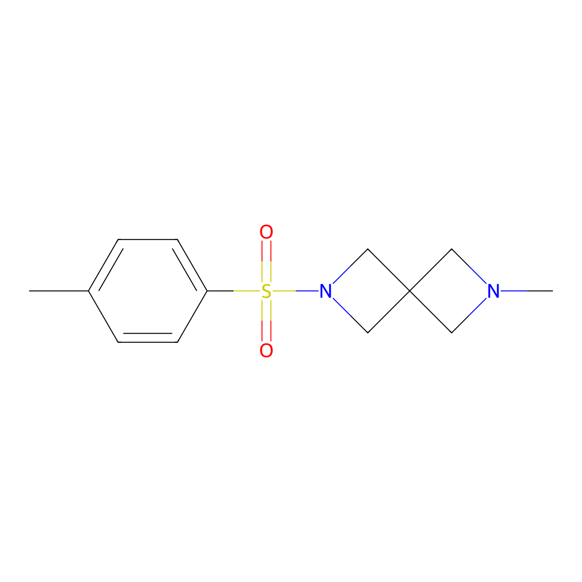 2-Methyl-6-tosyl-2,6-diazaspiro[3.3]heptane molecular structure, CAS 1527515-00-9
