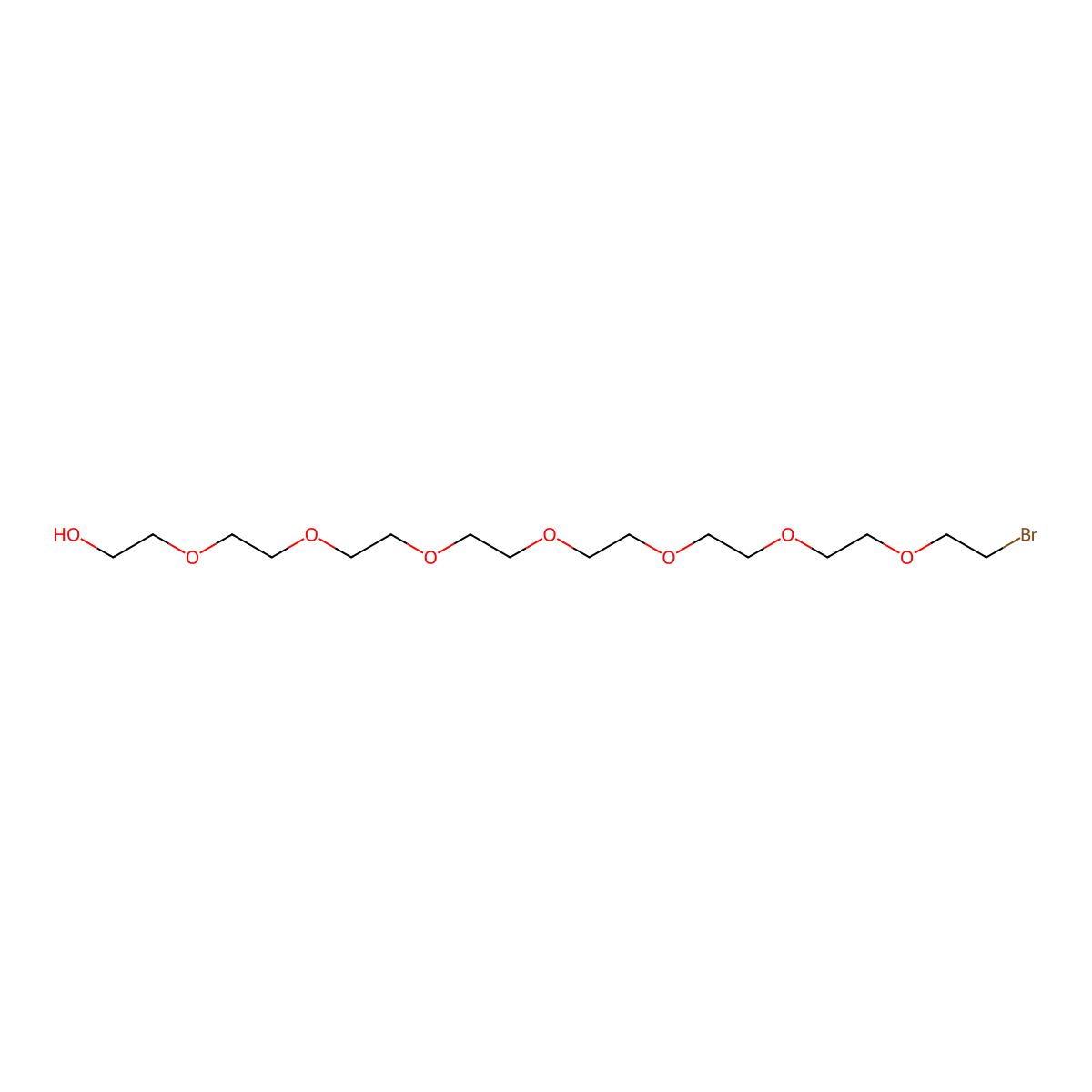 Br-PEG8-OH molecular structure, CAS 1527515-88-3