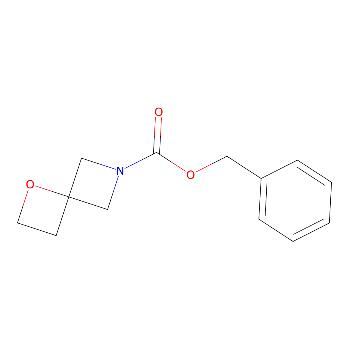 Benzyl 1-oxa-6-azaspiro[3.3]heptane-6-carboxylate molecular structure, CAS 1527518-91-7