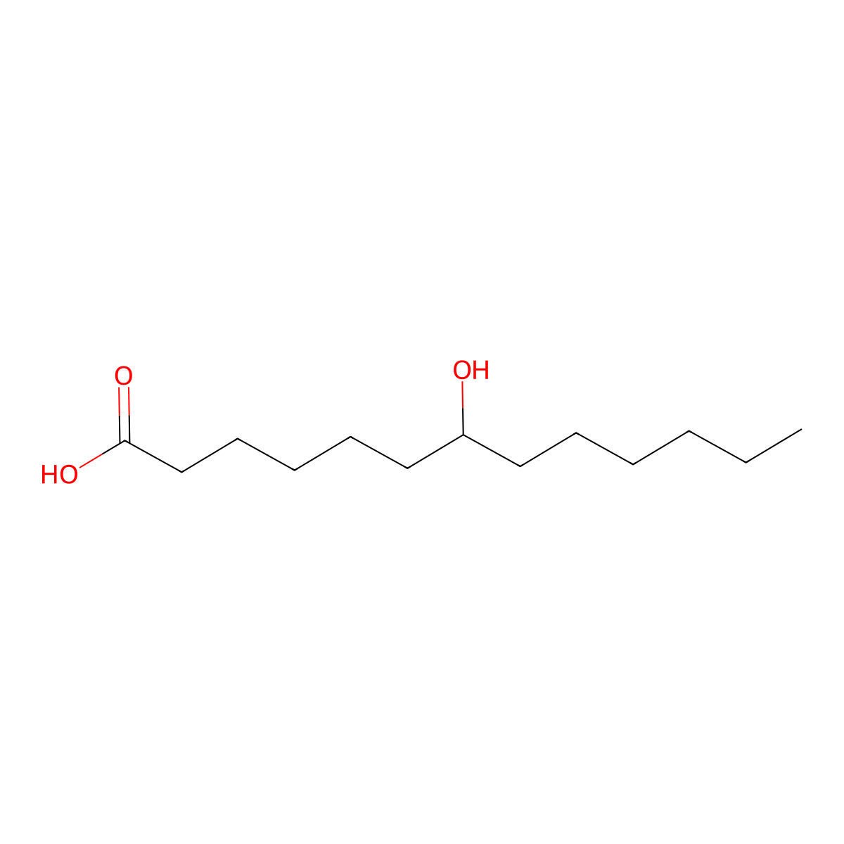 7-Hydroxytridecanoic acid molecular structure, CAS 152752-07-3
