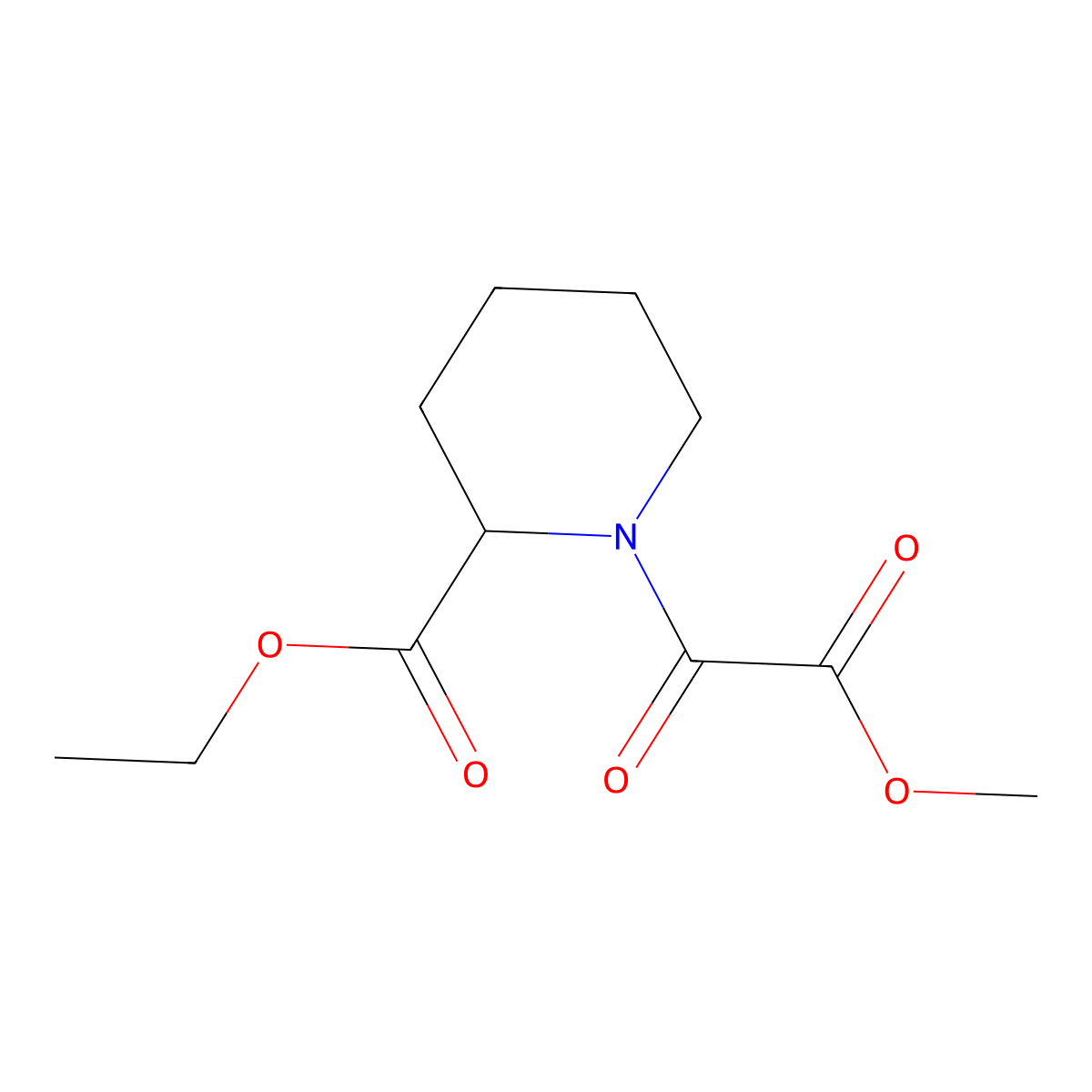 (S)-Ethyl 1-(2-methoxy-2-oxoacetyl)piperidine-2-carboxylate molecular structure, CAS 152754-46-6