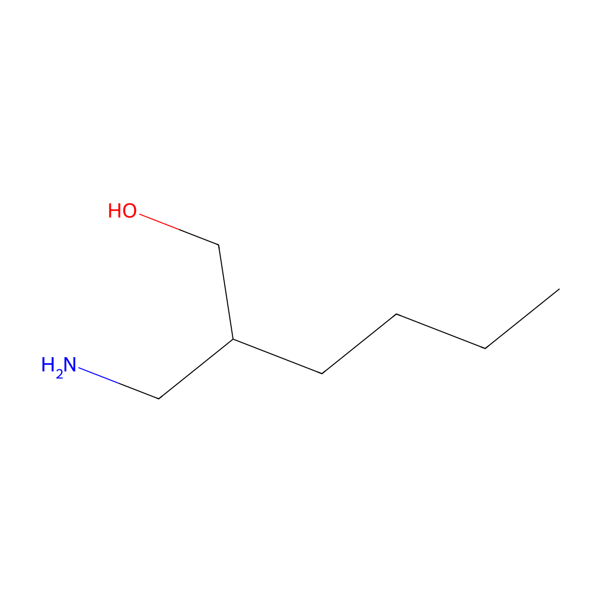 2-(Aminomethyl)hexan-1-ol molecular structure, CAS 152754-70-6