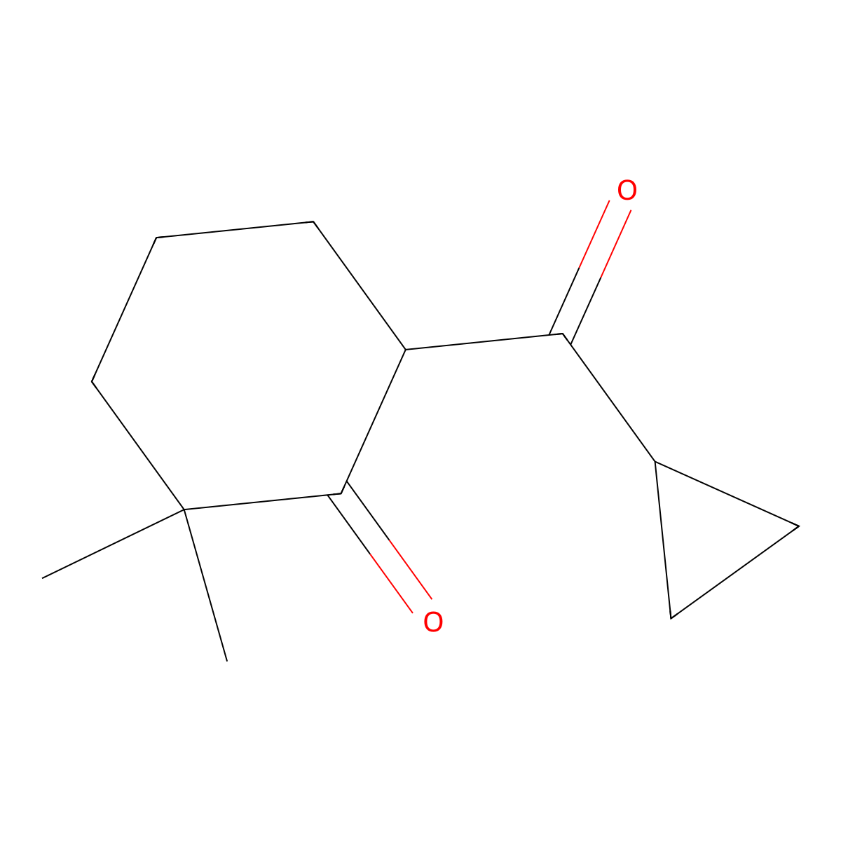 6-Cyclopropanecarbonyl-2,2-dimethylcyclohexan-1-one molecular structure, CAS 1527600-84-5
