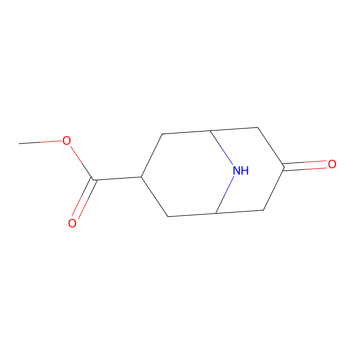 Methyl 7-oxo-9-azabicyclo[3.3.1]nonane-3-carboxylate molecular structure, CAS 1527613-94-0