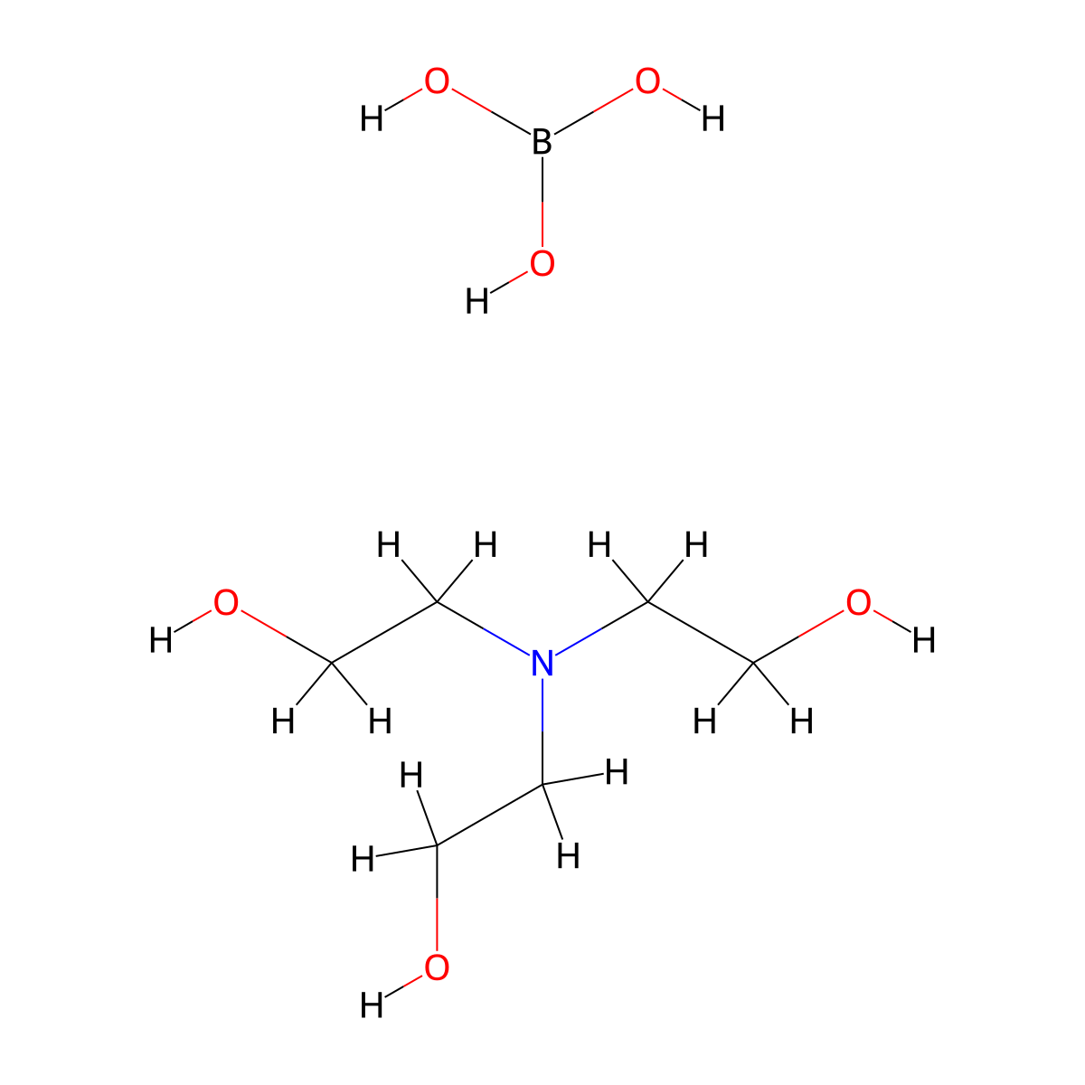 Boric acid, compd. with 2,2',2''-nitrilotris[ethanol] (1:?) molecular structure, CAS 15277-97-1