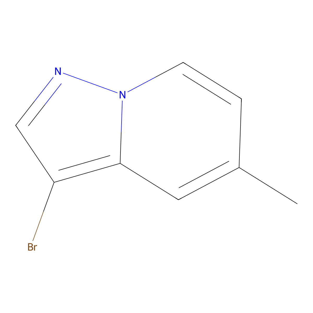 3-Bromo-5-methylpyrazolo[1,5-a]pyridine molecular structure, CAS 1527716-58-0